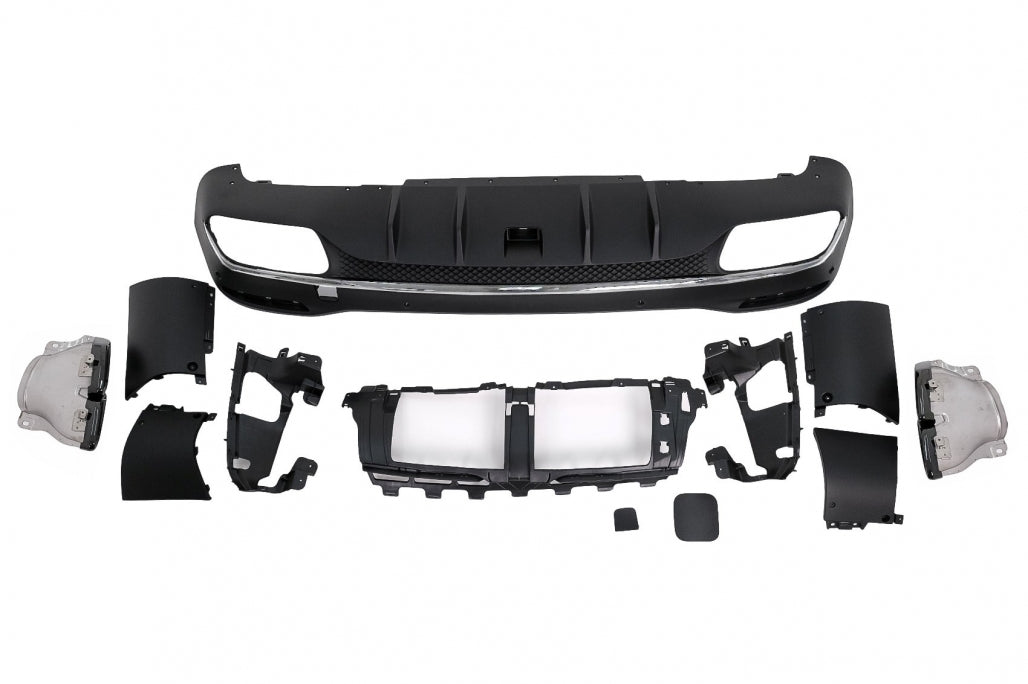 Rear Diffuser GLE63 Design with Exhaust Tips for Mercedes GLE W167 SUV (2019–Up) Sport Line
