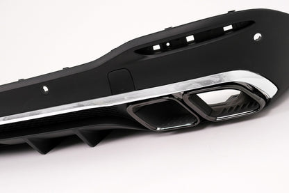 Rear Diffuser GLE63 Design with Exhaust Tips for Mercedes GLE W167 SUV (2019–Up) Sport Line