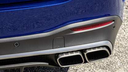Rear Diffuser GLE63 Design with Silver Exhaust Tips for Mercedes GLE W167 SUV (2019–Up)