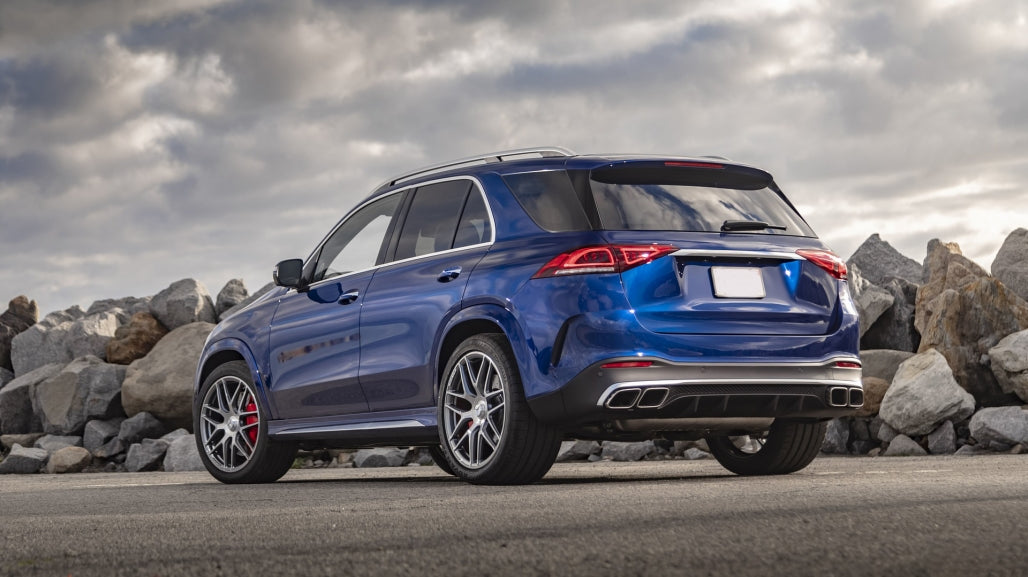 Rear Diffuser GLE63 Design with Silver Exhaust Tips for Mercedes GLE W167 SUV (2019–Up)