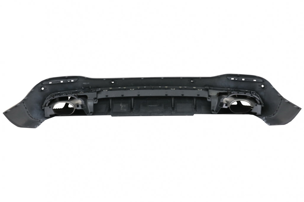 Rear Diffuser GLE63 Design with Silver Exhaust Tips for Mercedes GLE W167 SUV (2019–Up)