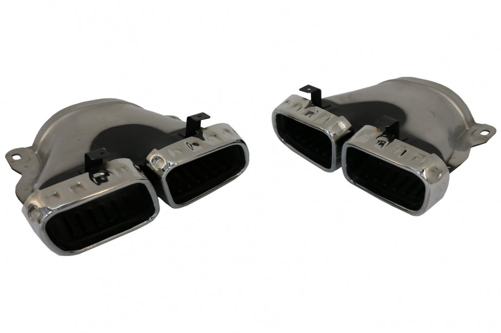 Rear Diffuser GLE63 Design with Silver Exhaust Tips for Mercedes GLE W167 SUV (2019–Up)
