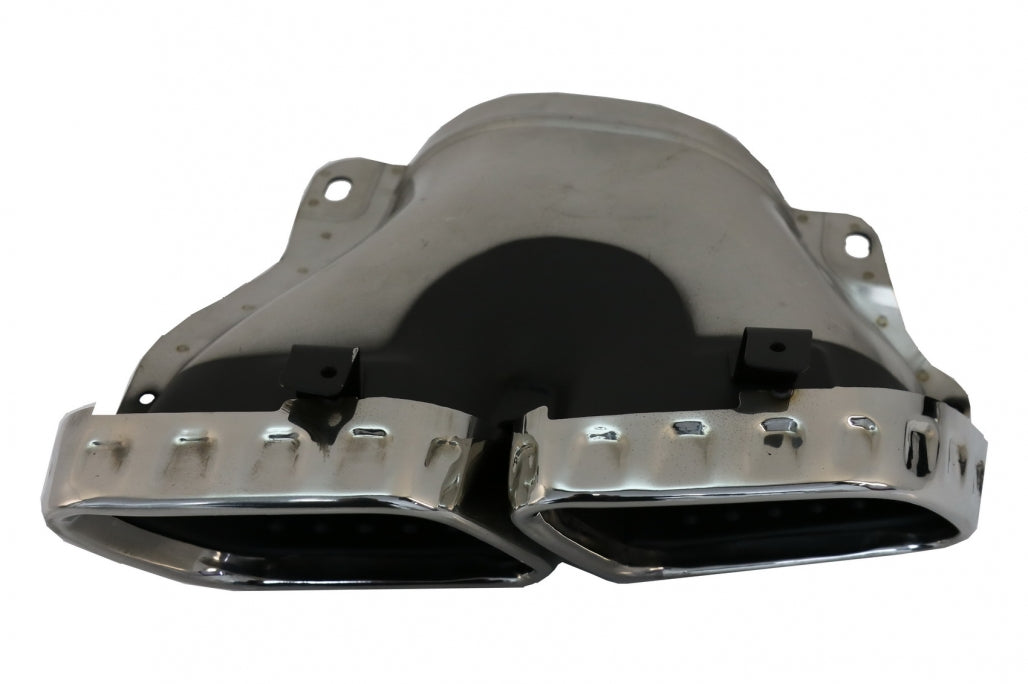 Rear Diffuser GLE63 Design with Silver Exhaust Tips for Mercedes GLE W167 SUV (2019–Up)