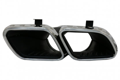Rear Diffuser GLE63 Design with Silver Exhaust Tips for Mercedes GLE W167 SUV (2019–Up)