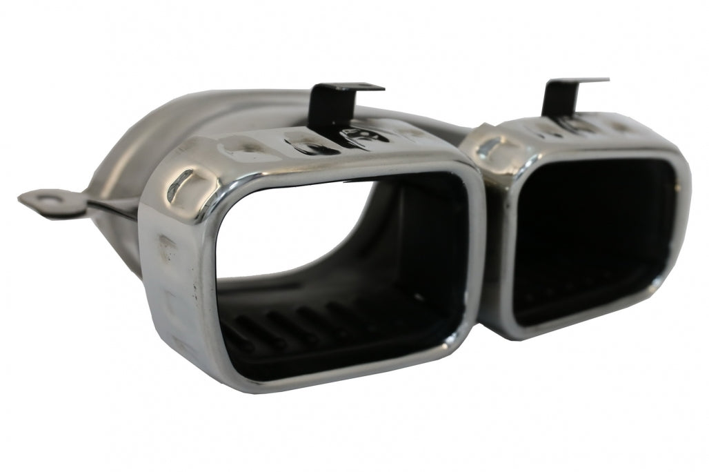 Rear Diffuser GLE63 Design with Silver Exhaust Tips for Mercedes GLE W167 SUV (2019–Up)