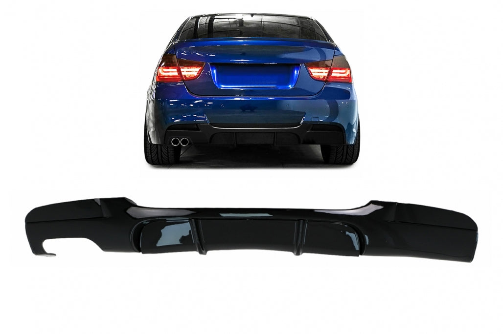 Rear Diffuser Left Double Outlet M Design for BMW 3 Series E90 E91 (2004–2012)