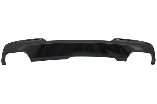Rear Diffuser M-Technik 550i Double Outlet Brilliant Black for BMW 5 Series F10 F11 (2011–2017)