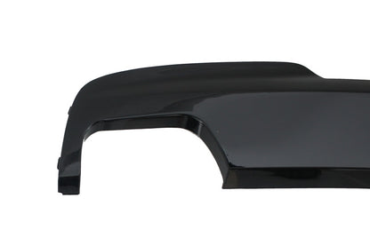 Rear Diffuser M-Technik 550i Double Outlet Brilliant Black for BMW 5 Series F10 F11 (2011–2017)