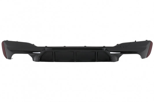 Rear Diffuser M5 Design Piano Black for BMW 5 Series G30 G31 (2017–2024)