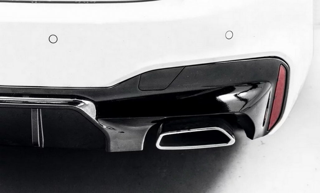 Rear Diffuser M5 Style Piano Black for BMW 5 Series G30 G31 (2017–Up) M-Tech