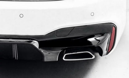 Rear Diffuser M5 Style Piano Black for BMW 5 Series G30 G31 (2017–Up) M-Tech