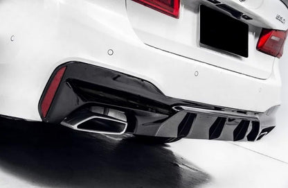 Rear Diffuser M5 Style Piano Black for BMW 5 Series G30 G31 (2017–Up) M-Tech