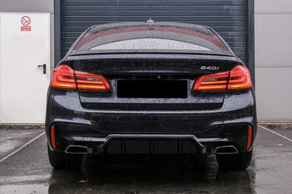 Rear Diffuser M5 Style Piano Black for BMW 5 Series G30 G31 (2017–Up) M-Tech