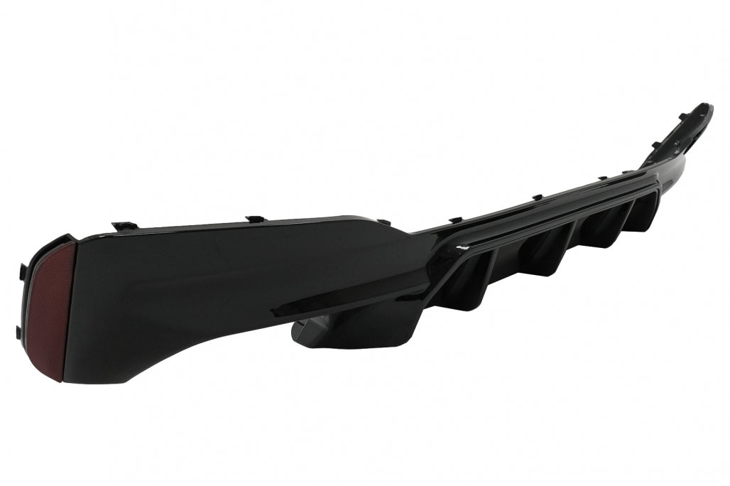 Rear Diffuser M5 Style Piano Black for BMW 5 Series G30 G31 (2017–Up) M-Tech