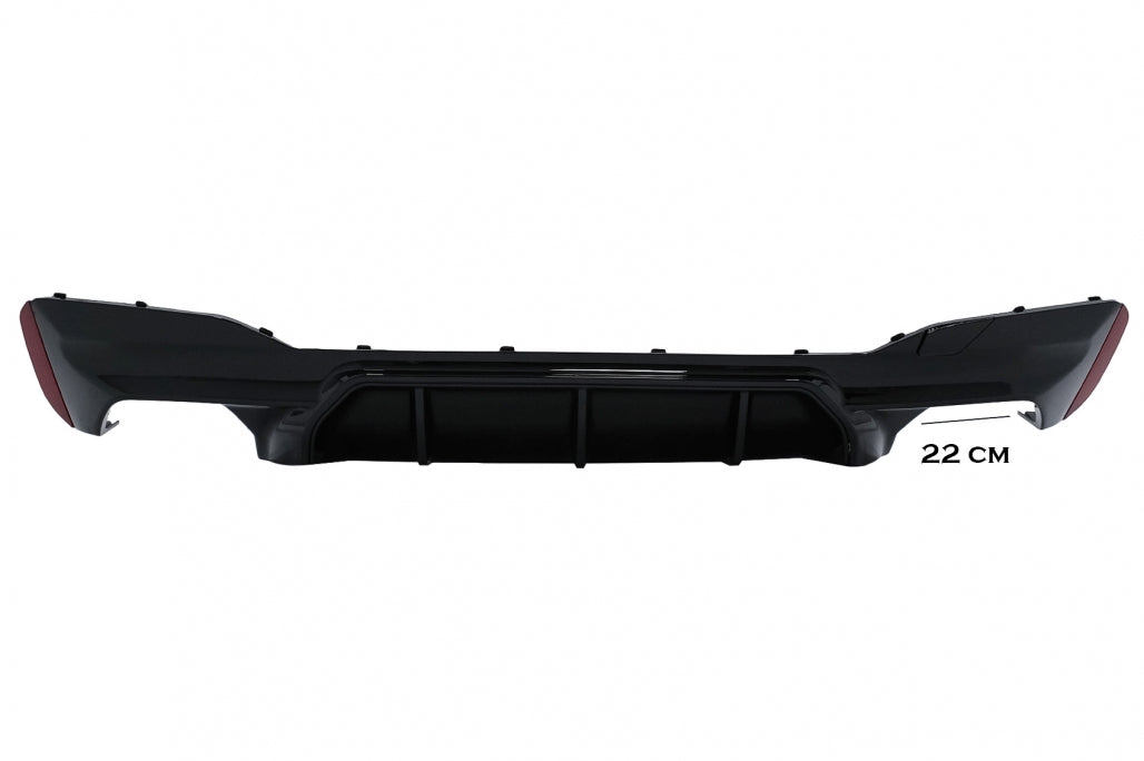 Rear Diffuser M5 Style Piano Black for BMW 5 Series G30 G31 (2017–Up) M-Tech