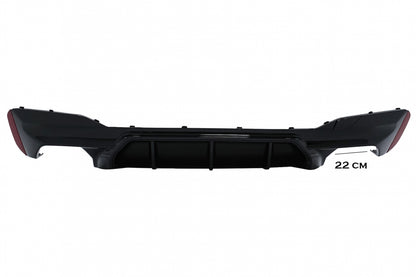 Rear Diffuser M5 Style Piano Black for BMW 5 Series G30 G31 (2017–Up) M-Tech