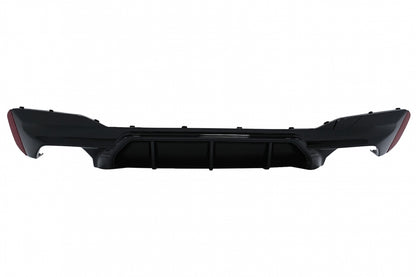 Rear Diffuser M5 Style Piano Black with Black Exhaust Tips for BMW 5 Series G30 G31 (2017–2020) M-Tech