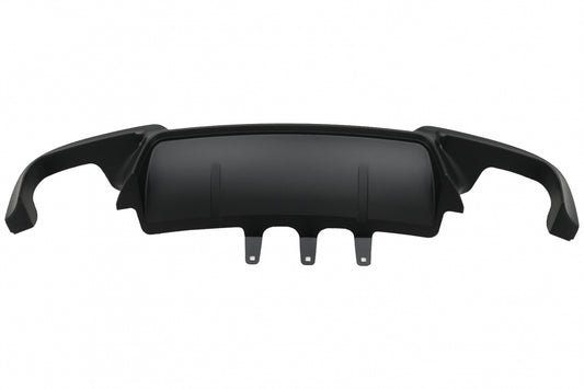 Rear Diffuser M Design Double Outlet Black for BMW 5 Series F10 F11 (2011–2017)