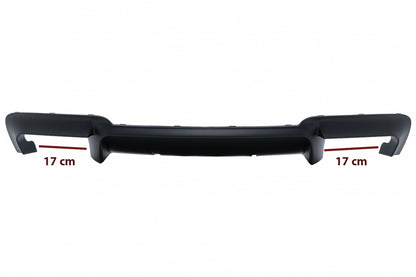 Rear Diffuser M Design Double Outlet Black for BMW 5 Series F10 F11 (2011–2017)