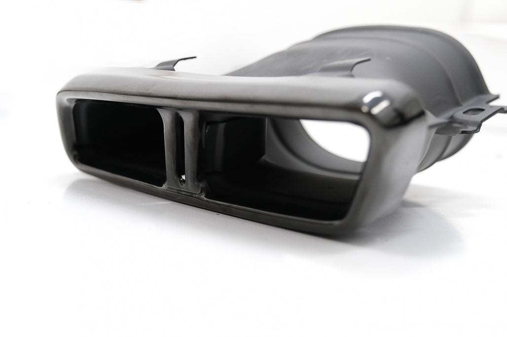 Rear Diffuser Night Package Design with Black Exhaust Tips for Mercedes GLC SUV X253 (2015–07.2019)