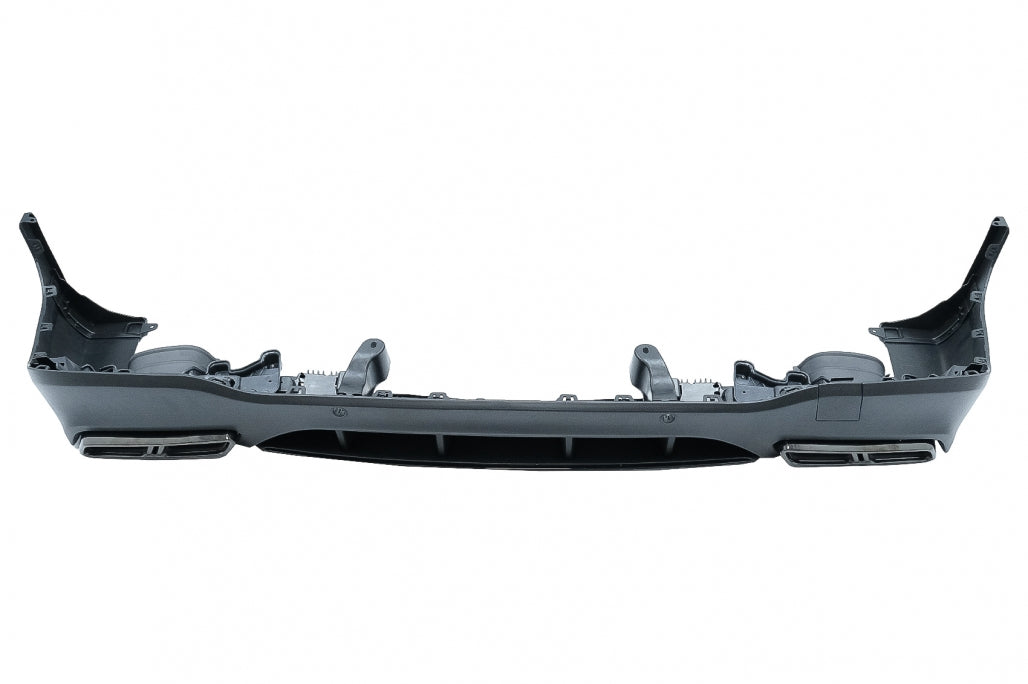 Rear Diffuser Night Package Design with Black Exhaust Tips for Mercedes GLC SUV X253 (2015–07.2019)