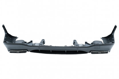Rear Diffuser Night Package Design with Black Exhaust Tips for Mercedes GLC SUV X253 (2015–07.2019)