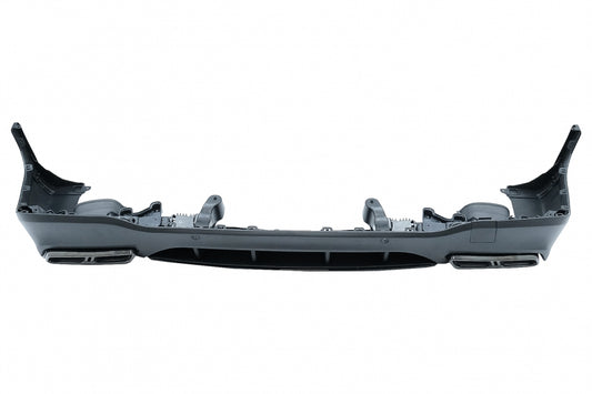Rear Diffuser Night Package Design with Black Exhaust Tips for Mercedes GLC SUV X253 (2015–07.2019)