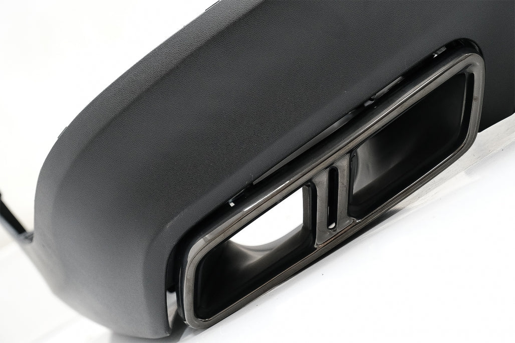Rear Diffuser Night Package Design with Black Exhaust Tips for Mercedes GLC SUV X253 (2015–07.2019)