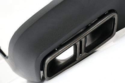 Rear Diffuser Night Package Design with Black Exhaust Tips for Mercedes GLC SUV X253 (2015–07.2019)