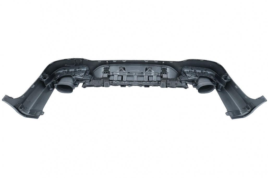 Rear Diffuser Night Package Design with Black Exhaust Tips for Mercedes GLC SUV X253 (2015–07.2019)