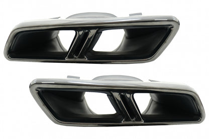 Rear Diffuser Night Package Design with Black Exhaust Tips for Mercedes GLC SUV X253 (2015–07.2019)