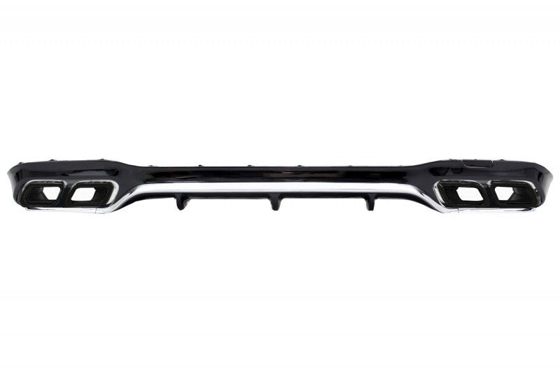 Rear Diffuser with Black Exhaust Tips E63 Design for Mercedes E-Class W213 AMG Line (2016–2019)