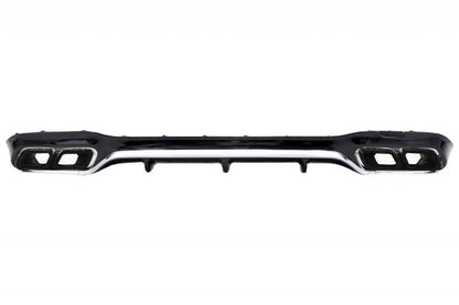 Rear Diffuser with Black Exhaust Tips E63 Design for Mercedes E-Class W213 AMG Line (2016–2019)