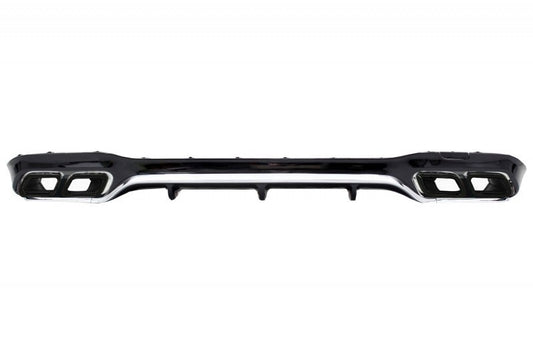 Rear Diffuser with Black Exhaust Tips E63 Design for Mercedes E-Class W213 AMG Line (2016–2019)