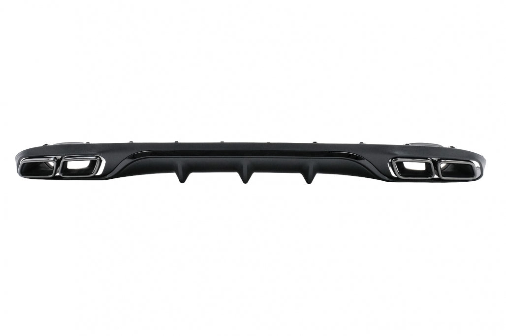 Rear Diffuser with Black Exhaust Tips E63 Design for Mercedes E-Class W213 S213 Standard (2016–2020)