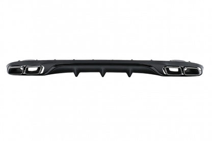 Rear Diffuser with Black Exhaust Tips E63 Design for Mercedes E-Class W213 S213 Standard (2016–2020)