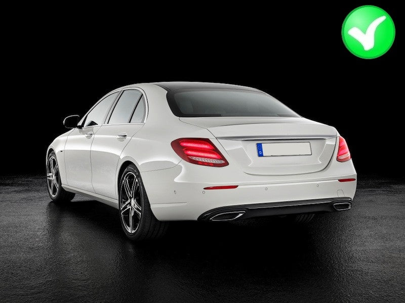 Rear Diffuser with Black Exhaust Tips E63 Design for Mercedes E-Class W213 S213 Standard (2016–2020)