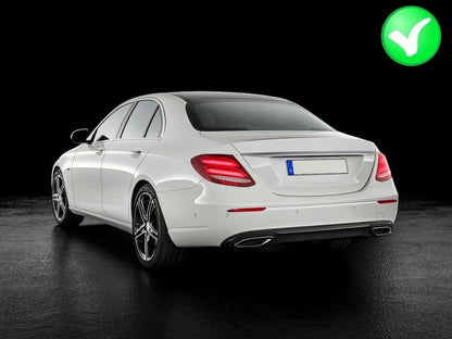 Rear Diffuser with Black Exhaust Tips E63 Design for Mercedes E-Class W213 S213 Standard (2016–2020)