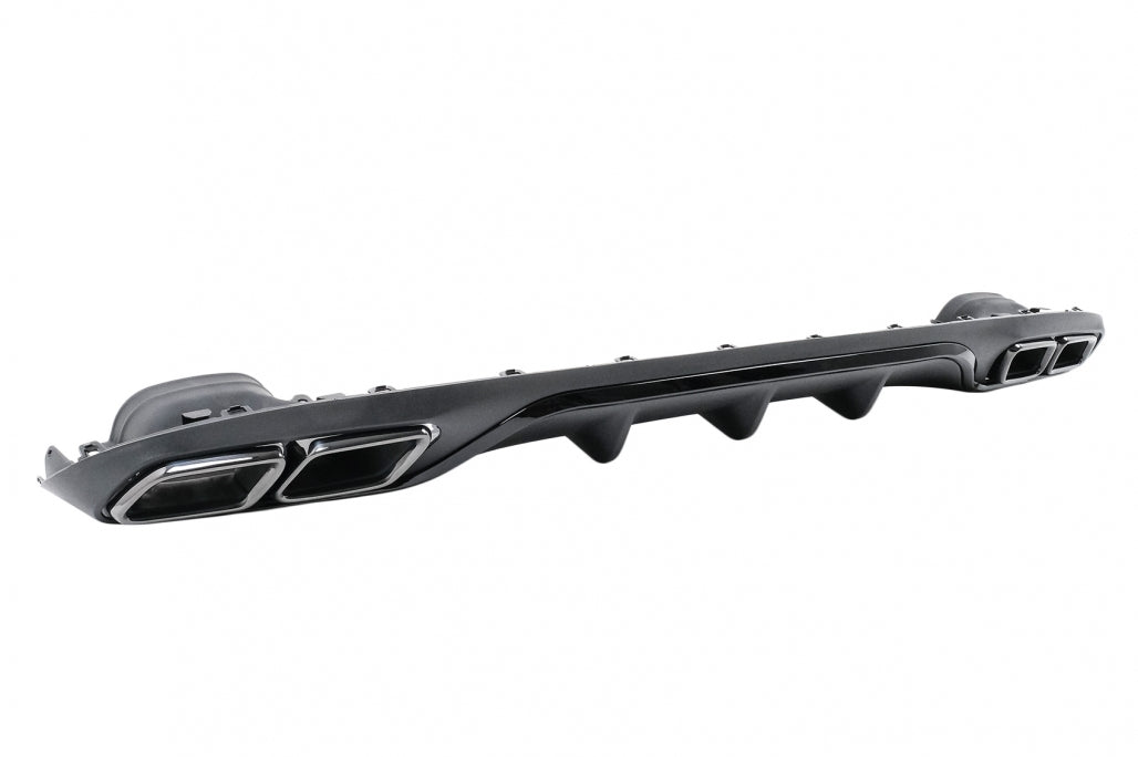 Rear Diffuser with Black Exhaust Tips E63 Design for Mercedes E-Class W213 S213 Standard (2016–2020)