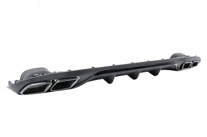 Rear Diffuser with Black Exhaust Tips E63 Design for Mercedes E-Class W213 S213 Standard (2016–2020)