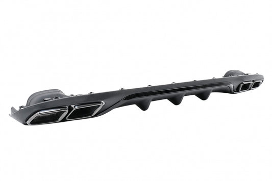 Rear Diffuser with Black Exhaust Tips E63 Design for Mercedes E-Class W213 S213 Standard (2016–2020)