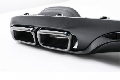 Rear Diffuser with Black Exhaust Tips E63 Design for Mercedes E-Class W213 S213 Standard (2016–2020)