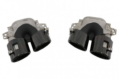 Rear Diffuser with Black Exhaust Tips and Mirror Covers for Mercedes A-Class W177 Hatchback (2018–2022)