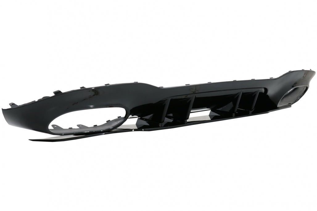 Rear Diffuser with Black Exhaust Tips for Mercedes A-Class V177 Sedan (2018–Up)