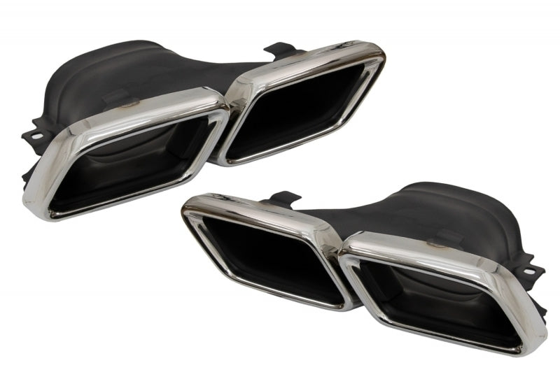 Rear Diffuser with Chrome Exhaust Tips E63 Design for Mercedes E-Class W213 AMG Line (2016–2019)