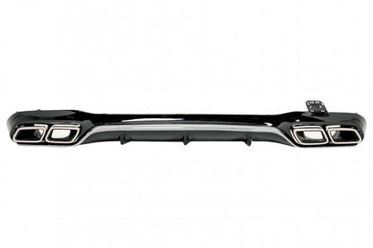 Rear Diffuser with Chrome Exhaust Tips E63 Design for Mercedes E-Class W213 Sport Line (2016–2019)