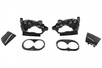 Rear Diffuser with Chrome Exhaust Tips and Mirror Covers for Mercedes A-Class W177 Hatchback (2018–2022)
