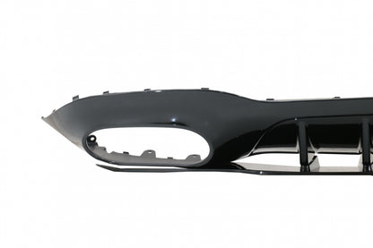 Rear Diffuser with Chrome Exhaust Tips for Mercedes A-Class V177 Sedan (2018–Up)