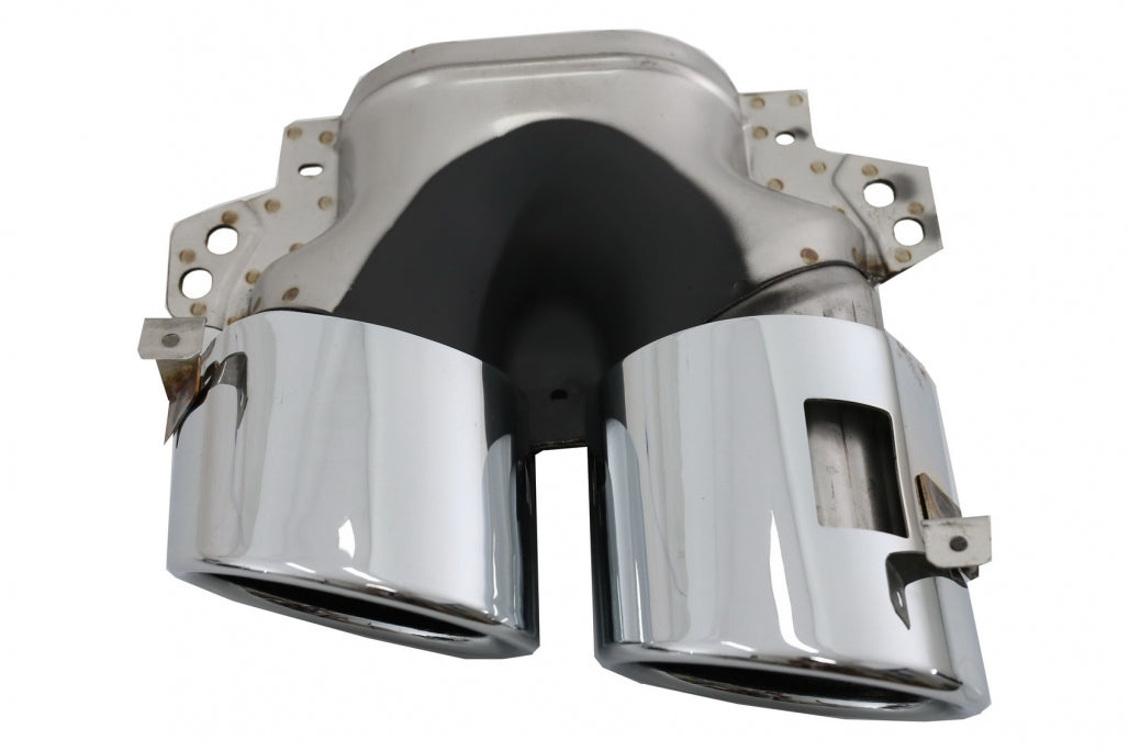 Rear Diffuser with Chrome Exhaust Tips for Mercedes A-Class V177 Sedan (2018–Up)