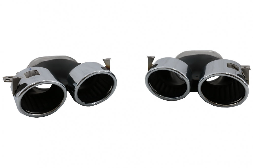 Rear Diffuser with Chrome Exhaust Tips for Mercedes A-Class W177 Hatchback (2018–Up)